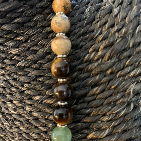 Sterling Silver SHIVAM genuine gemstone Chakra healing 18” necklace - Picture 5 of 9